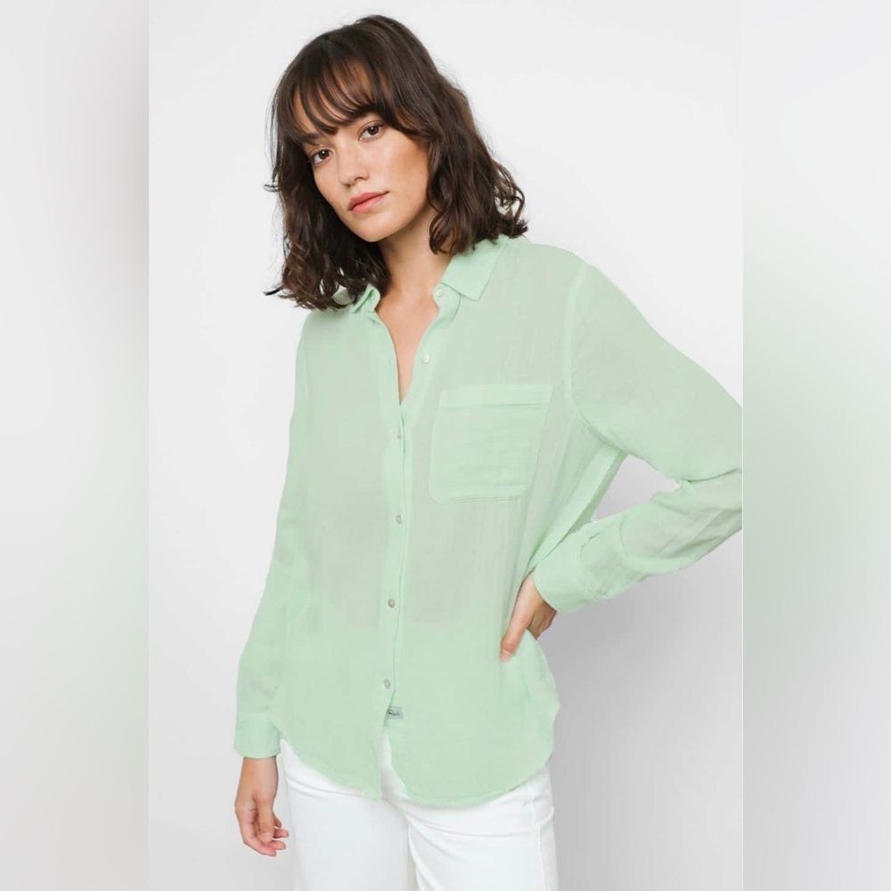Rails Ellis Organic Cotton Gauze Shirt  Julep, Size Small